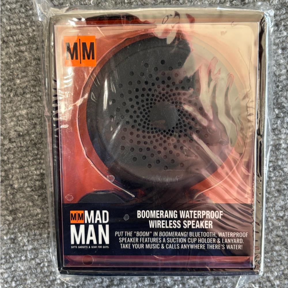 Black Boomerang Waterproof Wireless Speaker Mad Man